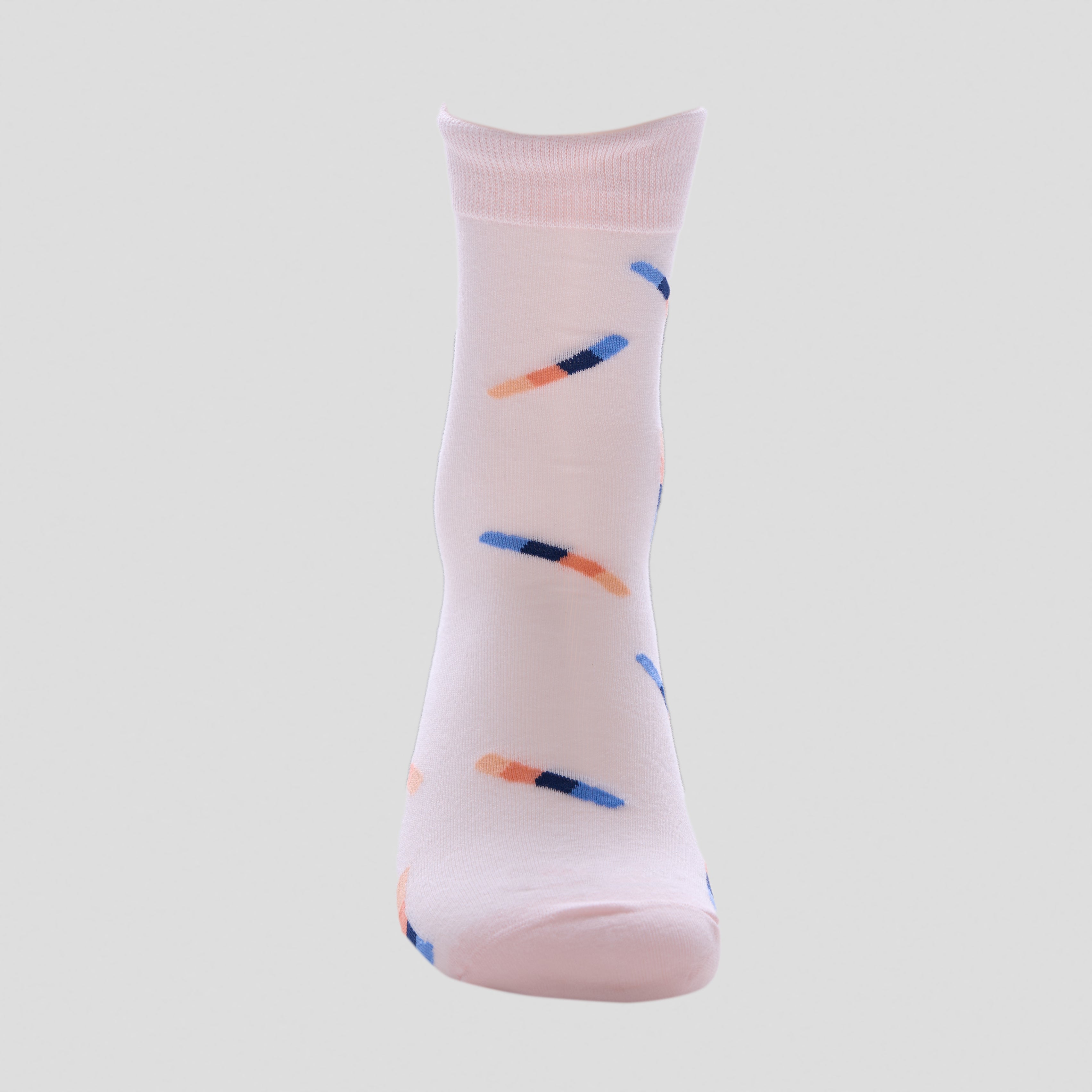 Pastel Pattern Cotton Crew Socks – Soft & Lightweight