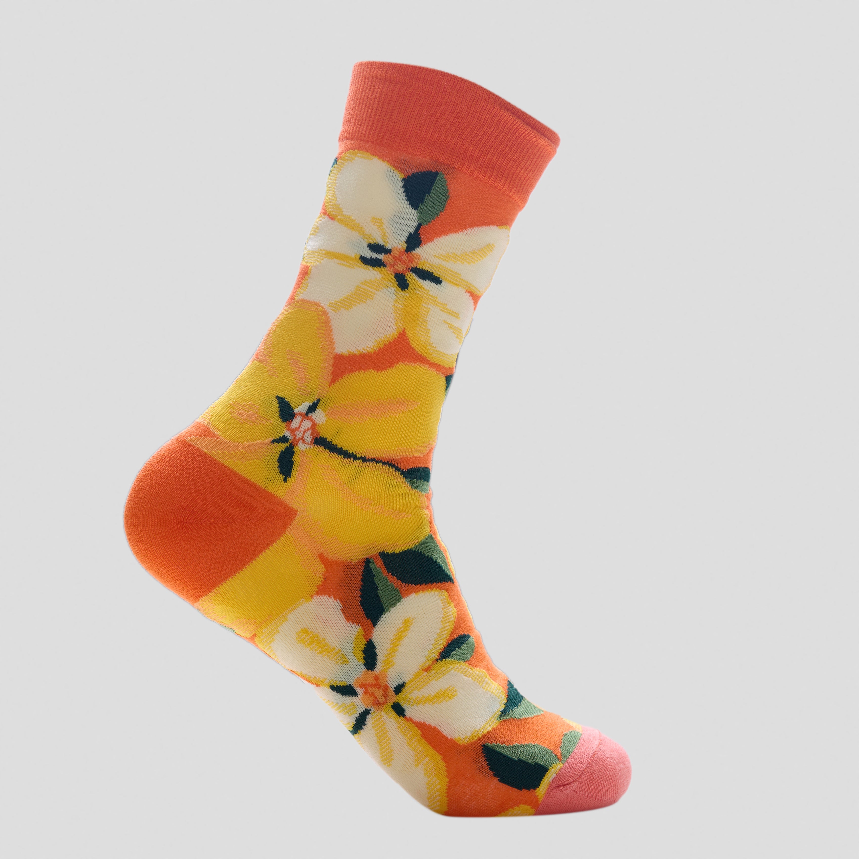 Bright Floral Cotton Socks – Soft & Colourful