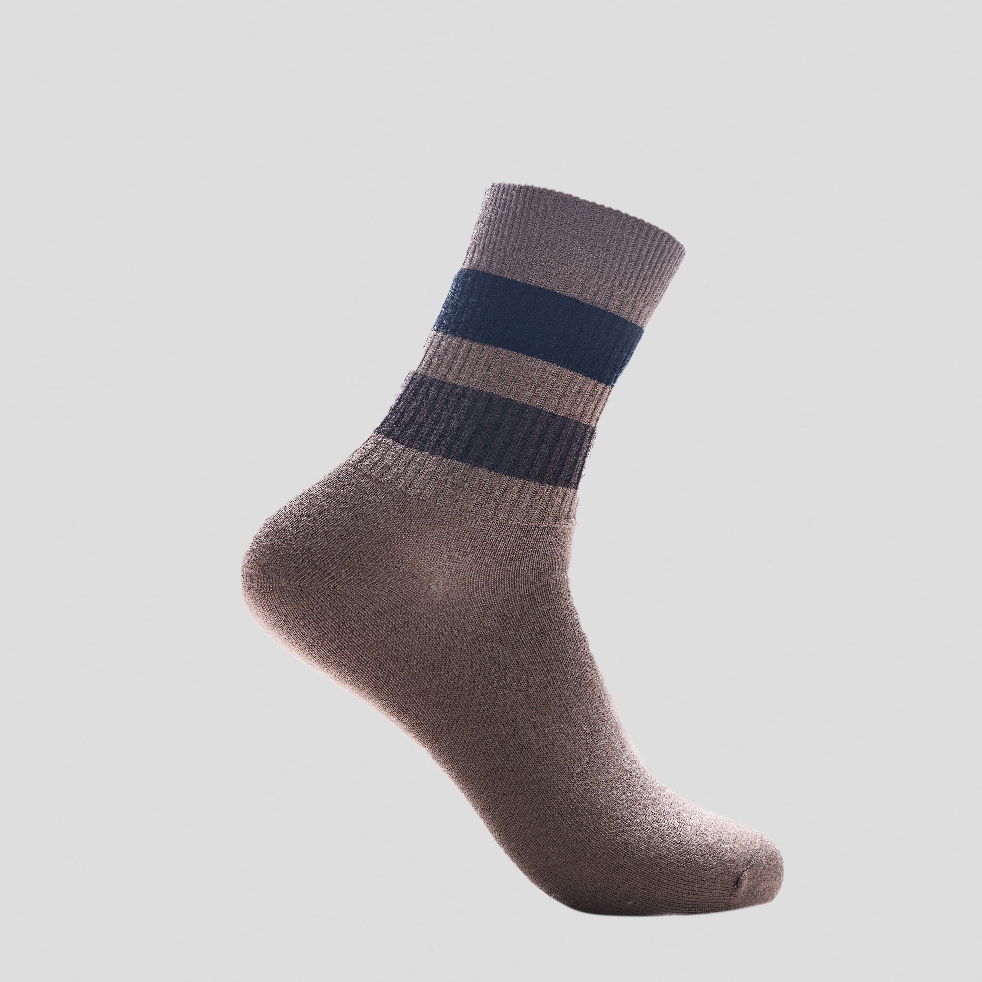 Cashmere Stripe Crew Socks