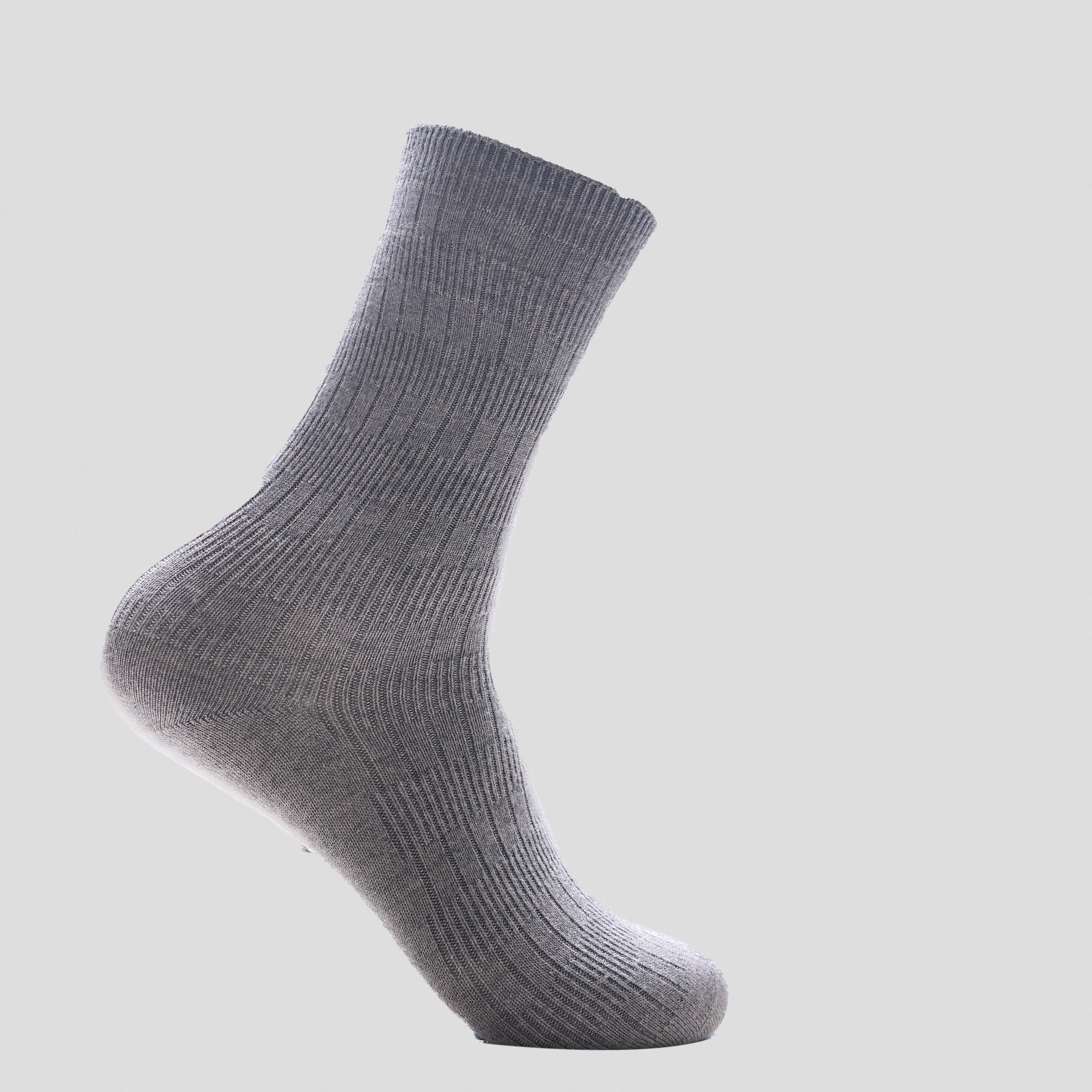 Cashmere Ribbed Crew Socks