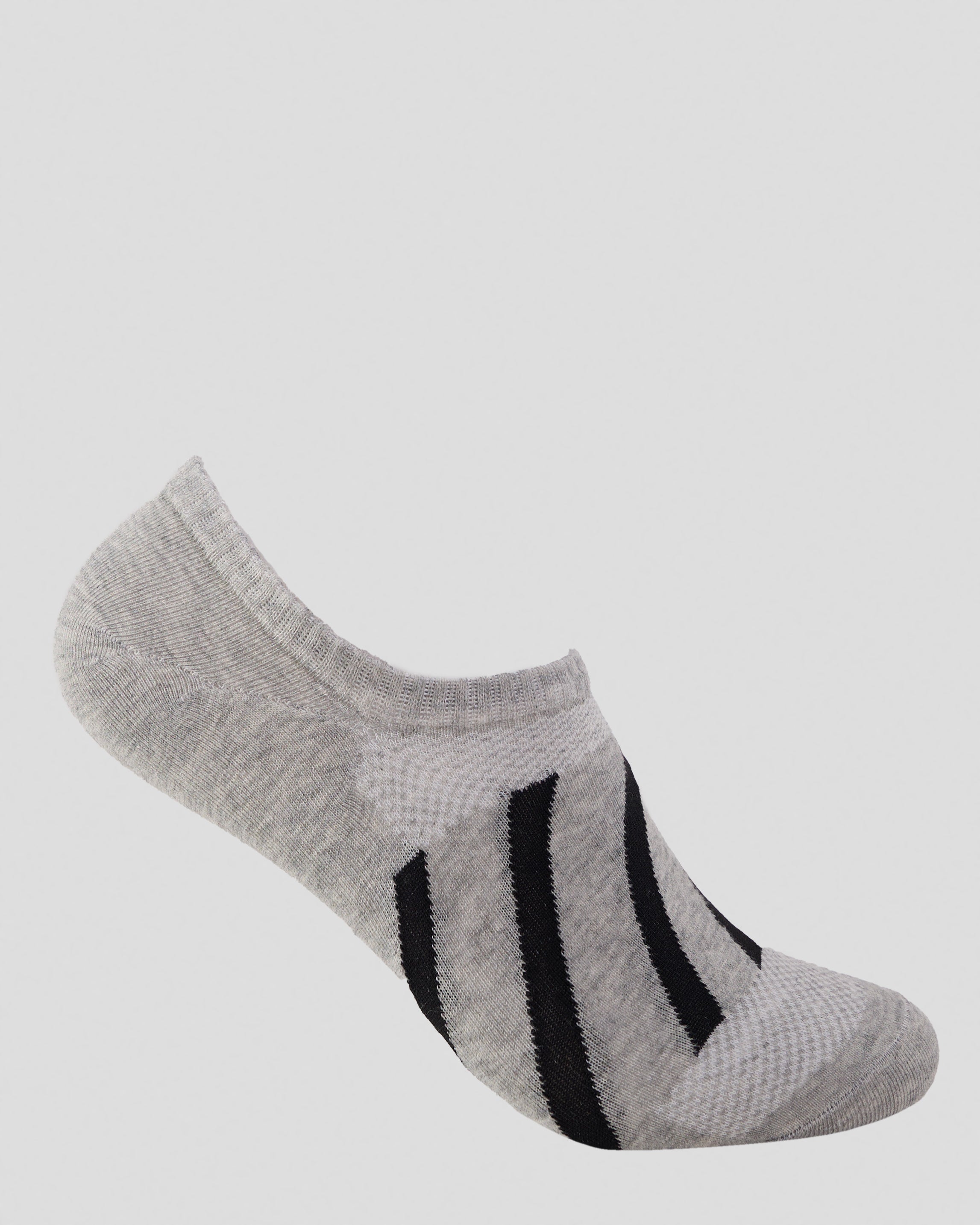Striped Low-Cut Cotton Socks – Soft, Breathable, Anti-Slip Heel Grip